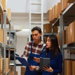 Packed Indian food items prepared for international courier with customs declaration and labeling.
